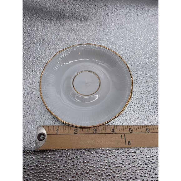 Wawel 56 Gold Rimmed Porcelain Teacup & Saucer Set - Picture 4 of 11